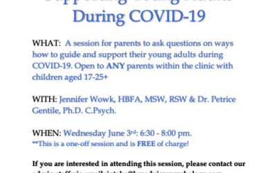 Free Session – Supporting your Young Adult Children during COVID-19!