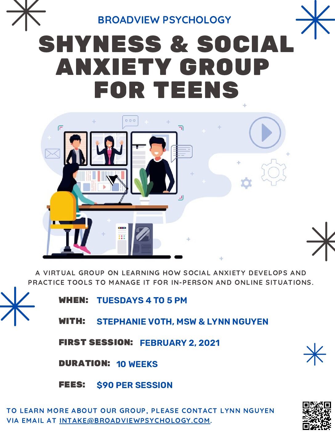 Shyness & Social Anxiety Group for Adolescents